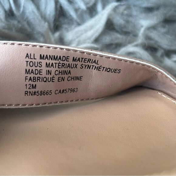 Nordstrom Abound Steph nude patent block heel sandals women’s shoe size 12 - Picture 9 of 11